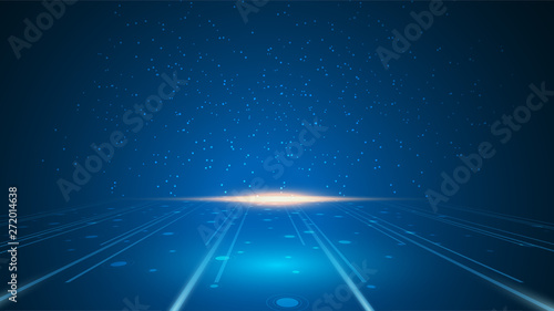tech concept copyspace dynamic perspective design background