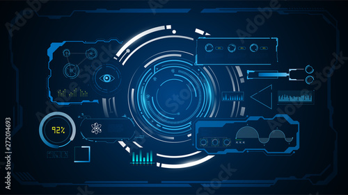 HUD interface GUI sci fi concept design background