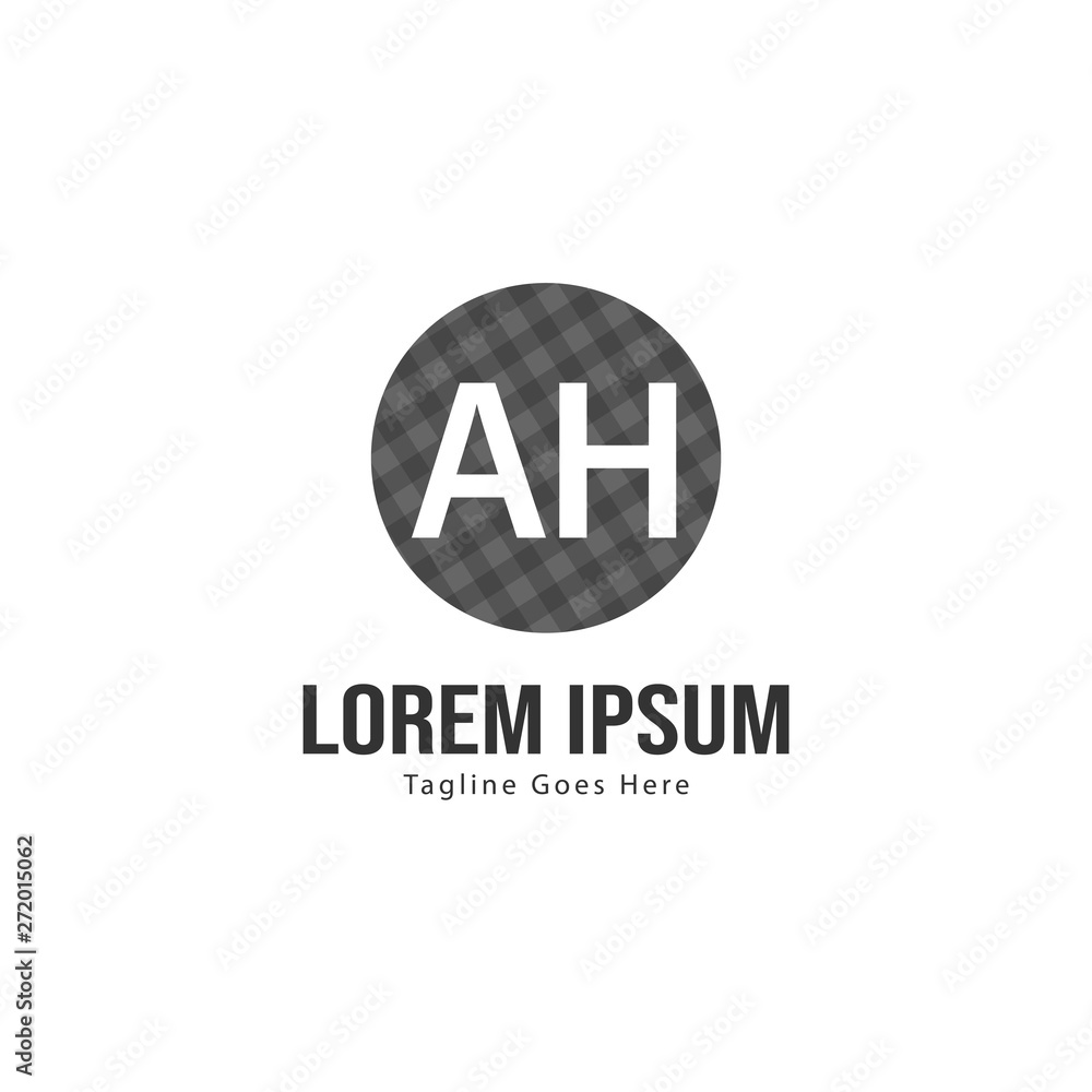 AH Letter Logo Design. Creative Modern AH Letters Icon Illustration AH Letter Logo Design. Creative Modern AH Letters Icon Illustration