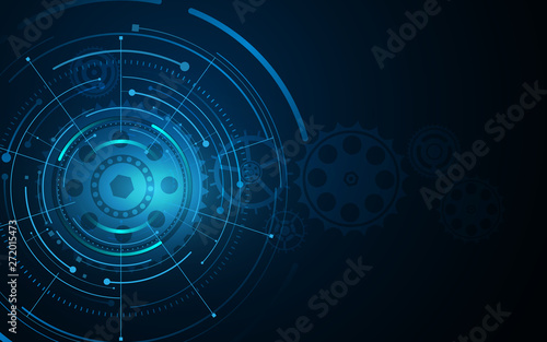 Wallpaper Mural abstract futuristic technology concept design background Torontodigital.ca