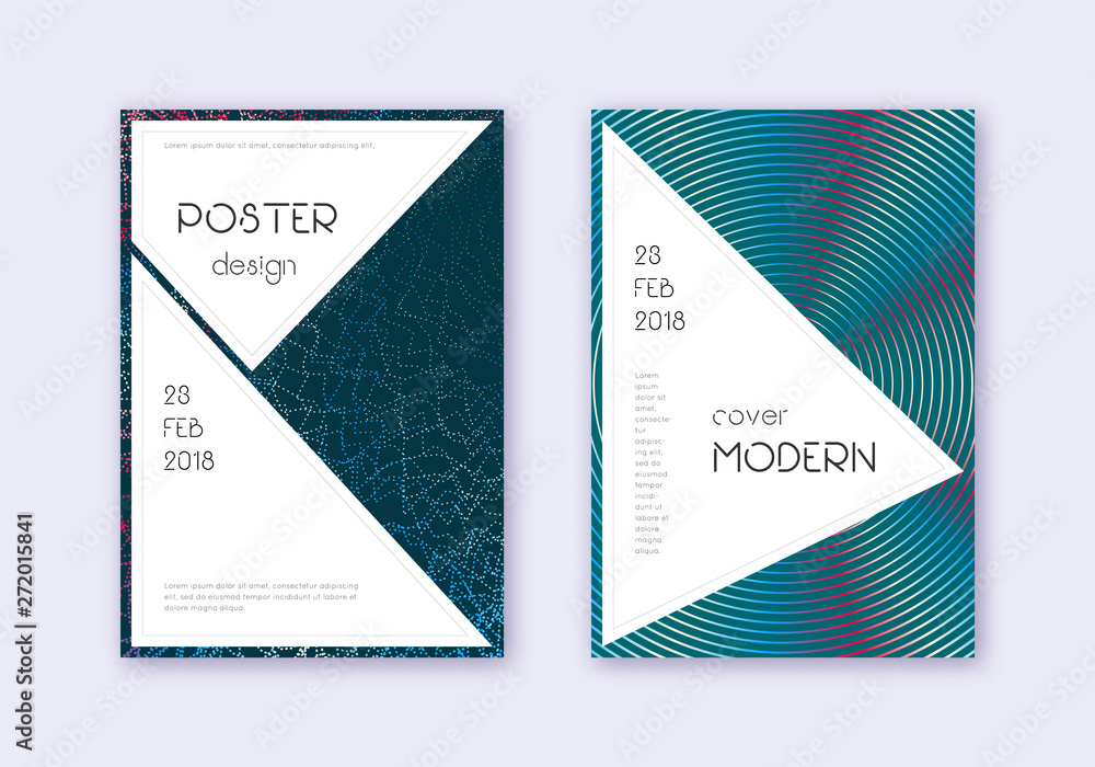 Stylish cover design template set. 