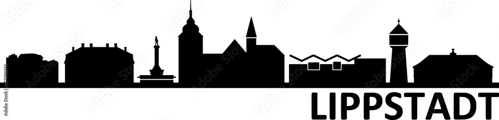 Lippstadt City Skyline Silhouette