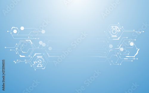 hexagon pattern sci fi hi tech concept design background