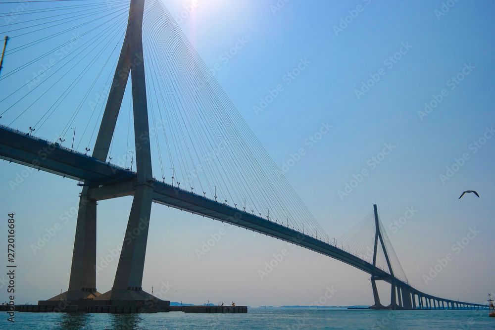 Fototapeta premium A wide and beautiful bridge