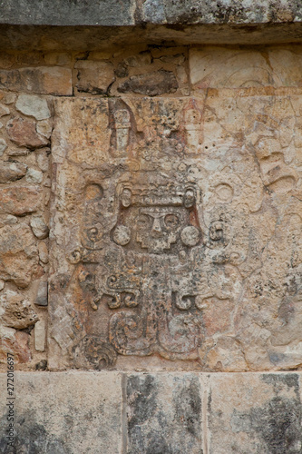 Dios Quetzalcóatl. Yacimiento Arqueológico Maya de Chichén Itzá. Estado de Yucatán, Península de Yucatán, México, América