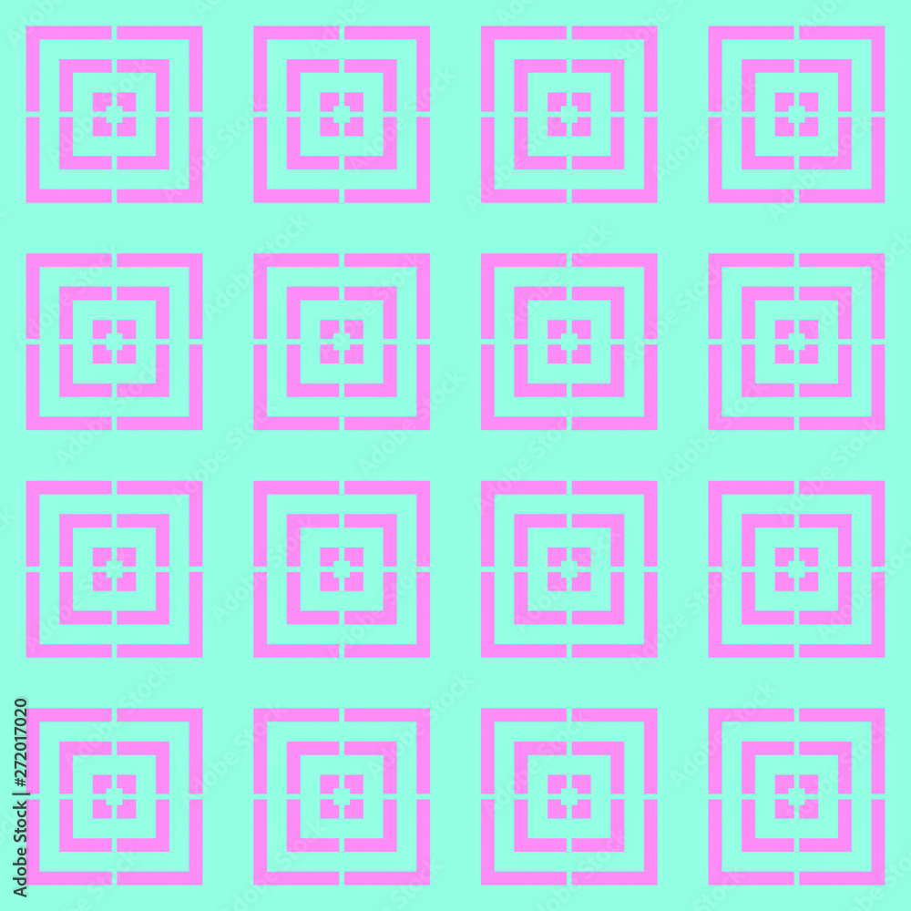 Blue and pink pastel happy fabric pattern Blue and pink pastel happy fabric pattern