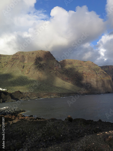 Cliffs in a volcanic island