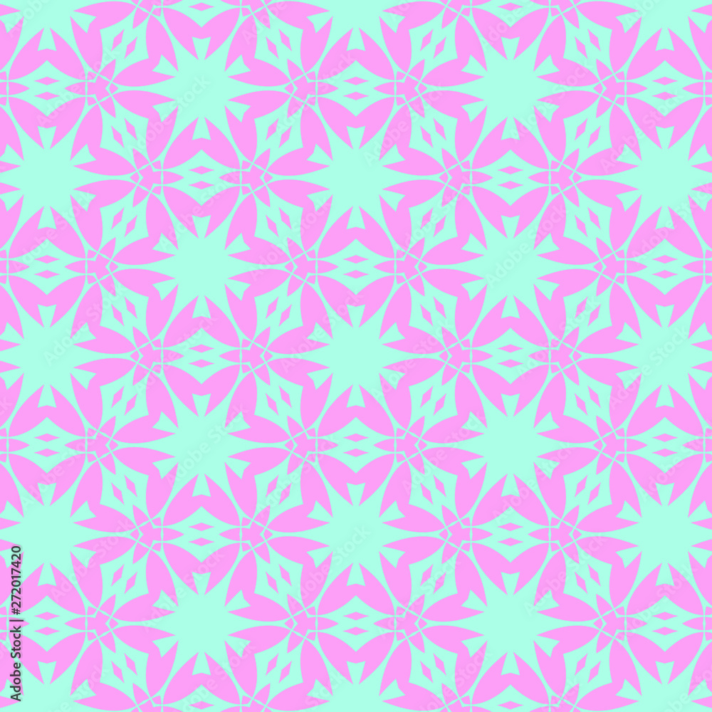 Blue and pink pastel happy fabric pattern Blue and pink pastel happy fabric pattern