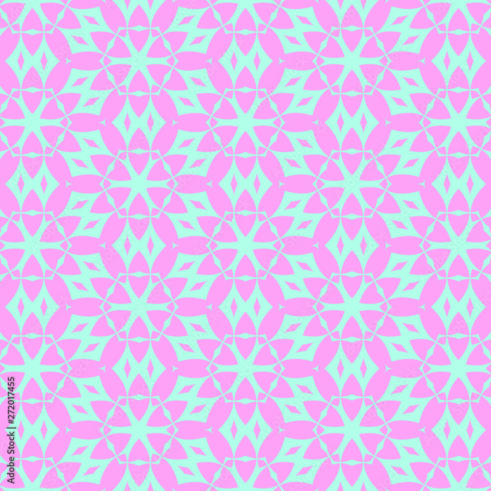 Blue and pink pastel happy fabric pattern Blue and pink pastel happy fabric pattern