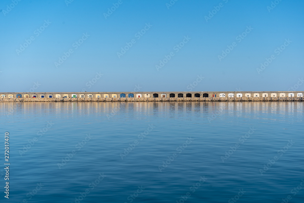 Obraz premium Docks from the sea