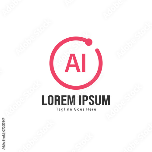 Free Download AI Letter Logo Design. Creative Modern AI Letters Icon Illustration - GFXLoad