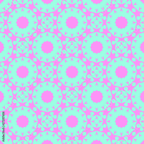 Blue and pink pastel happy fabric pattern