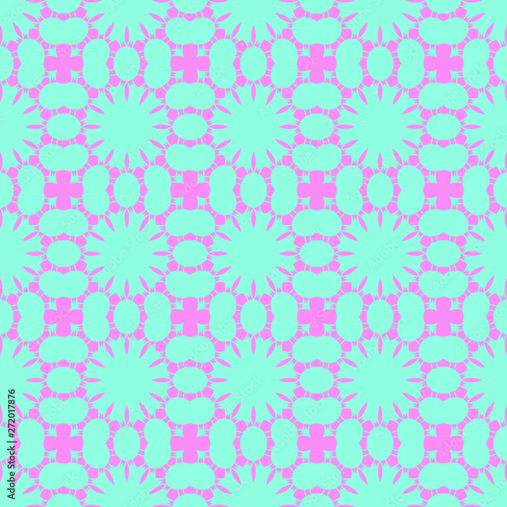 Blue and pink pastel happy fabric pattern Blue and pink pastel happy fabric pattern