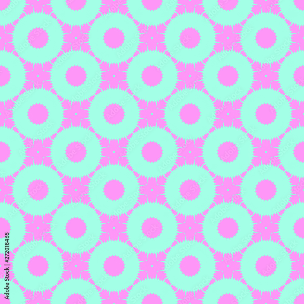 Pink and blue beauty flat pattern Pink and blue beauty flat pattern