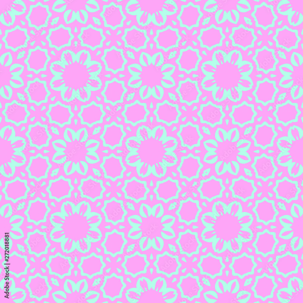 Pink and blue beauty flat pattern Pink and blue beauty flat pattern