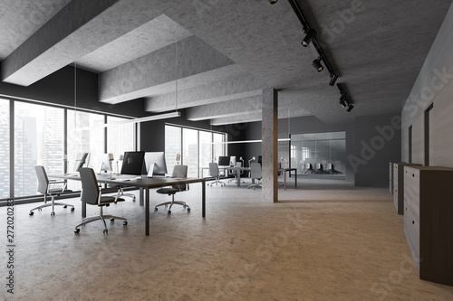 Concrete industrial style office and waiting room © ImageFlow