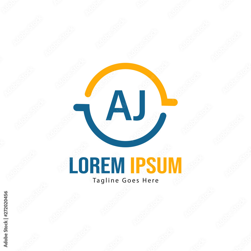 AJ Letter Logo Design. Creative Modern AJ Letters Icon Illustration AJ Letter Logo Design. Creative Modern AJ Letters Icon Illustration