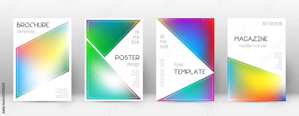 Flyer layout. Triangle original template 