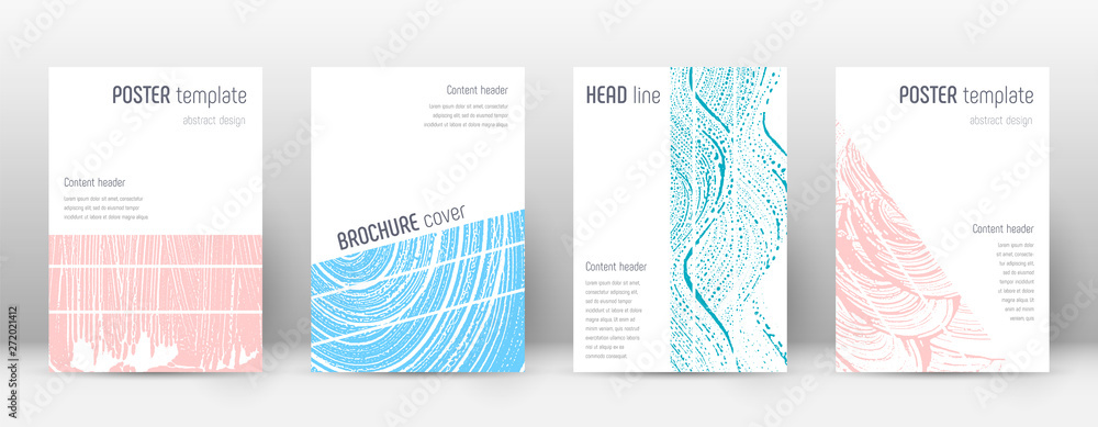 Cover page design template. Geometric brochure
