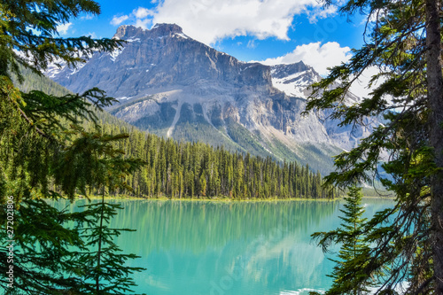 Beautiful Emerald lake in Yoho National Park Banff Canada