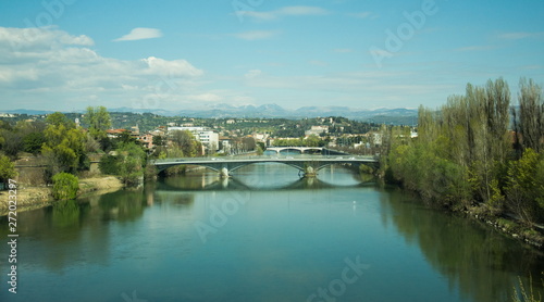 Bridge in the San Bonifacio region   Italy Verona 2019