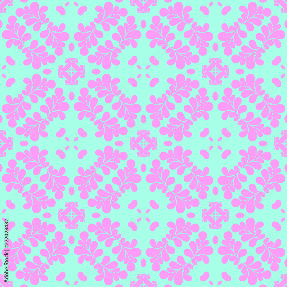 Pink and blue simple pattern with geometric form Pink and blue simple pattern with geometric form