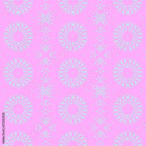 Pink and blue simple pattern with geometric form