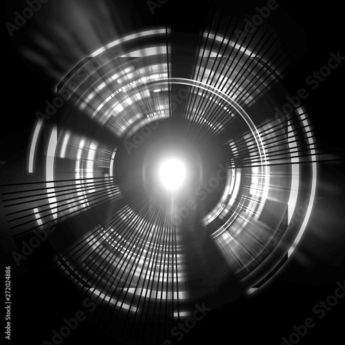 Fototapeta Naklejka Na Ścianę i Meble -  Atomic Particle 3D Illustration
