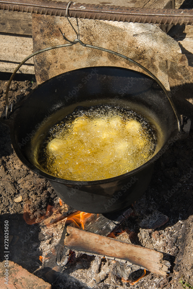 Fried potatoes in oil,ceaun in Romania Fried potatoes in oil,ceaun in Romania