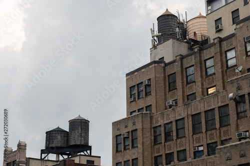 Canvas Print Hell's Kitchen rooftops vista, Manhattan, New York City