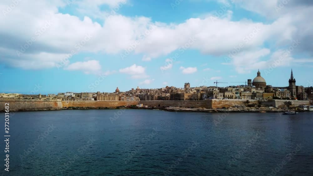 Timelapse video from Malta, Valletta front side from Sliema. 2019.06.01 Timelapse video from Malta, Valletta front side from Sliema. 2019.06.01