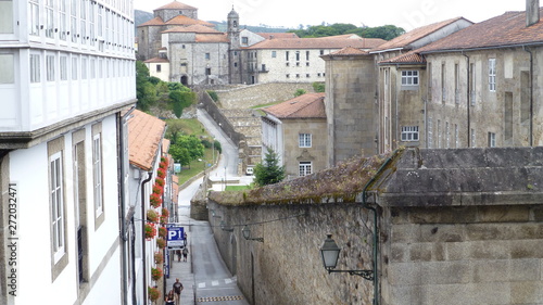 Santiago de Compostela. Sacred city in Galicia . Camino de Santiago.Spain