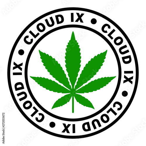 Round Cloud IX Marijuana Strain Clipart