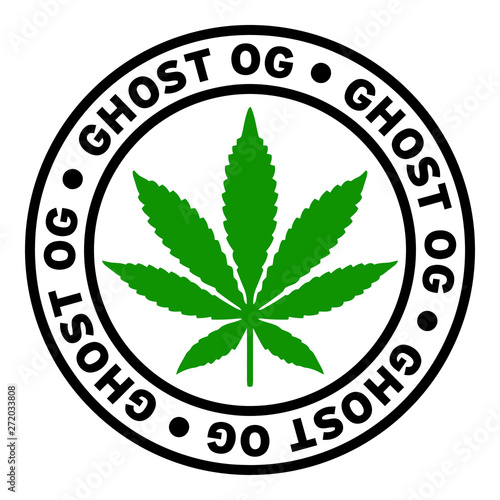 Round Ghost OG Marijuana Strain Clipart