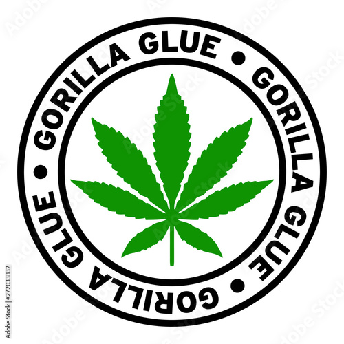 Round Gorilla Glue Marijuana Strain Clipart