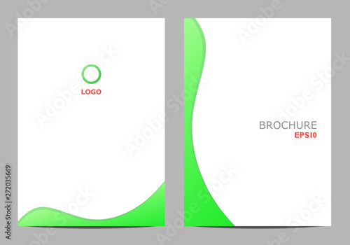 パンフレットテンプレート　グリーン