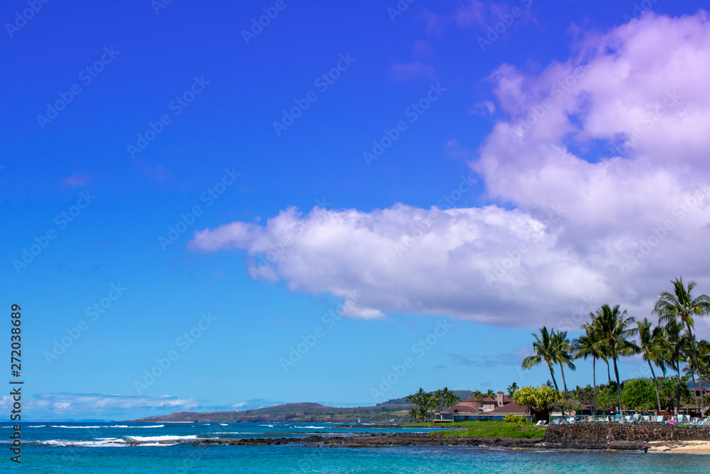Beautiful Poipu Beach in Kaua'i Hawaii Beautiful Poipu Beach in Kaua'i Hawaii