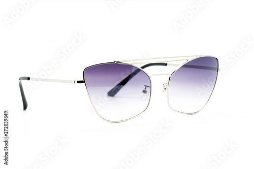Modern fashionable sunglasses isolated on white background, Glasses.