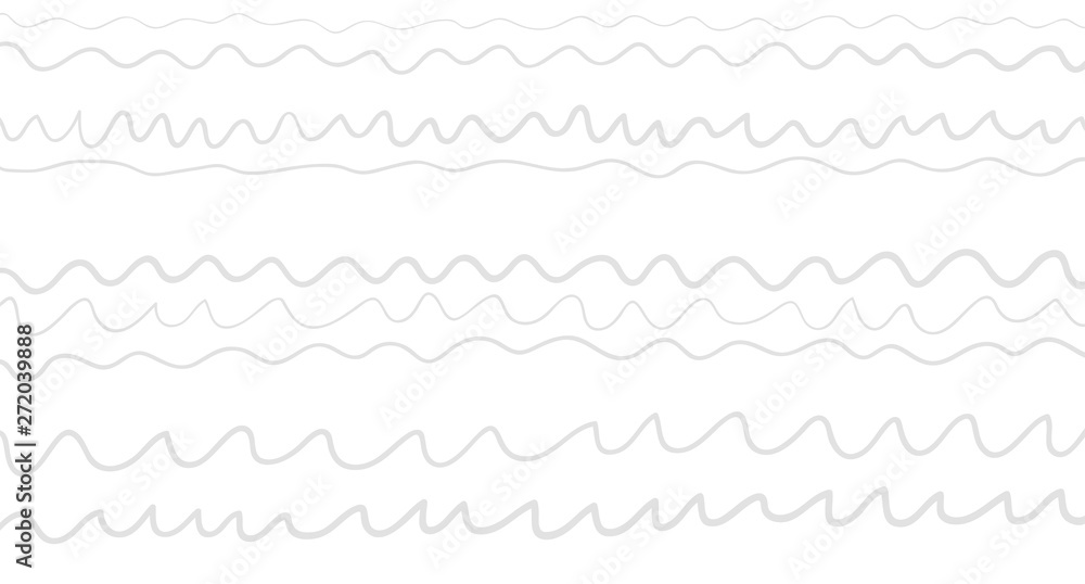 Abstract pattern with waves. Universal nautical texture. Dinamic background. Doodle for design. Sea wallpaper. Black and white illustration