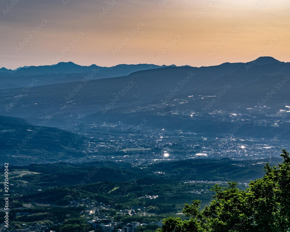 Sunrise over Mt. Akagi in Gunma, Japan