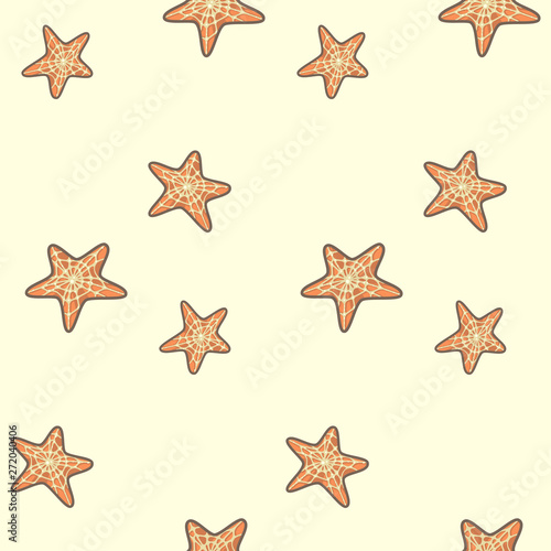 starfish seamless pattern