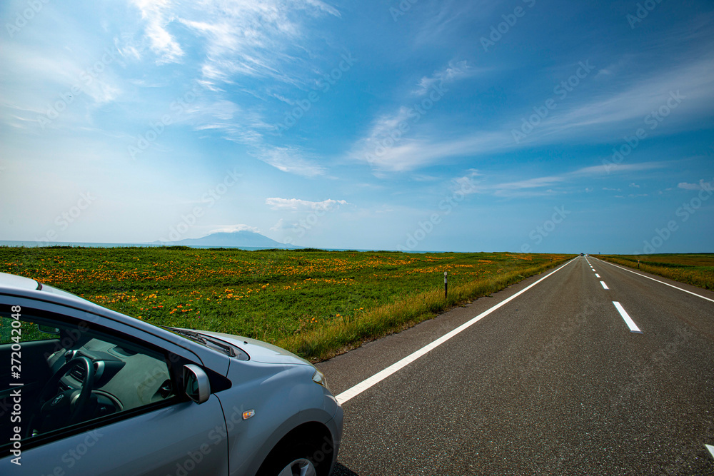 北海道の直線道路 Stock Photo Adobe Stock 北海道の直線道路 Stock Photo Adobe Stock