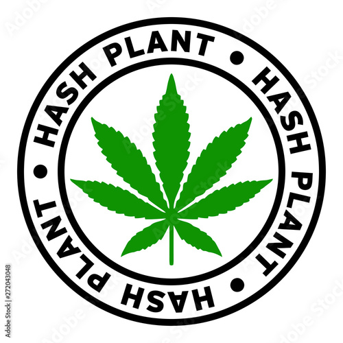 Round Hash Plant Marijuana Strain Clipart