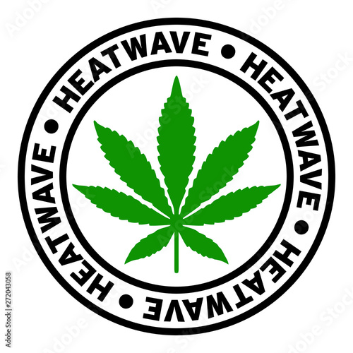 Round Heatwave Marijuana Strain Clipart