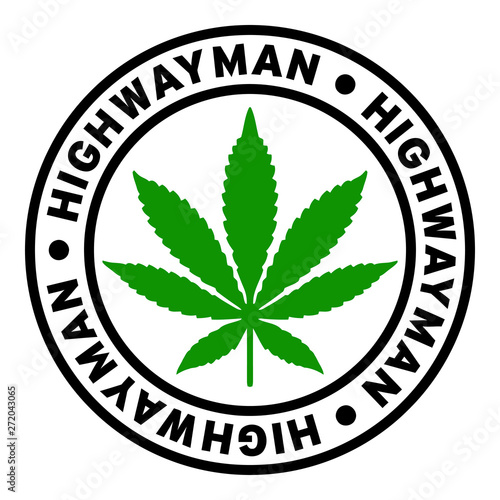 Round Highwayman Marijuana Strain Clipart