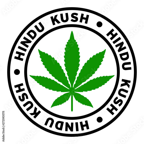 Round Hindu Kush Marijuana Strain Clipart