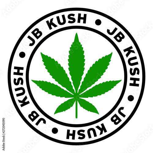 Round JB Kush Marijuana Strain Clipart