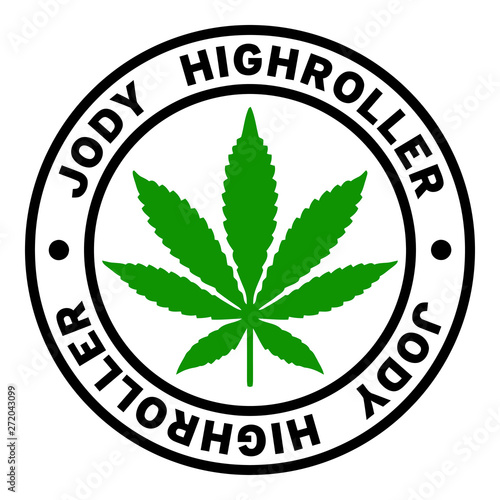Round Jody Highroller Marijuana Strain Clipart