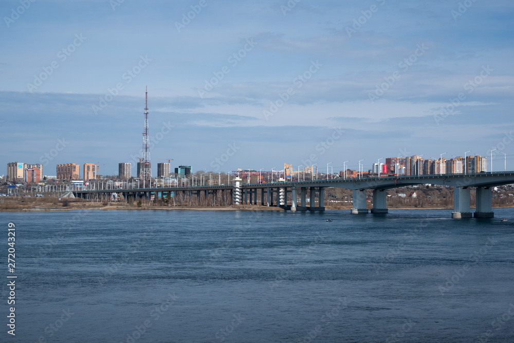 New bridge in the city of Irkutsk