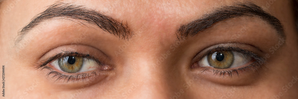 Obraz premium Young woman beautiful portrait of Eyes.and Eyebrows.